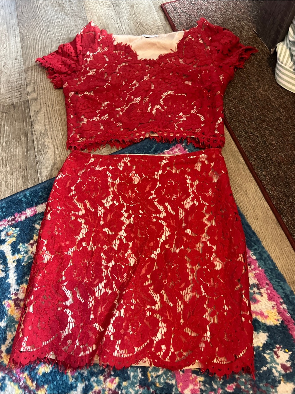 Lucy Paris 2 piece skirt and top set s/m